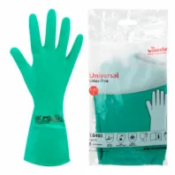 Перчатки VILEDA PROFESSIONAL нитриловые МНОГОРАЗОВЫЕ универсальные, антиаллергенные, размер L (большой), зеленые, 174383 Перчатки VILEDA PROFESSIONAL нитриловые МНОГОРАЗОВЫЕ универсальные, антиаллергенные, размер L (большой), зеленые, 174383