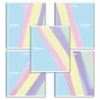 Тетрадь А5 48 л. BRAUBERG скоба, клетка, выборочный лак, "PASTEL", 405189 Тетрадь А5 48 л. BRAUBERG скоба, клетка, выборочный лак, "PASTEL", 405189