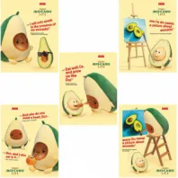 Тетрадь А5, 48 л., HATBER, скоба, клетка, обложка картон, AvoCaDo life (5 видов в спайке), 48Т5В1 Тетрадь А5, 48 л., HATBER, скоба, клетка, обложка картон, AvoCaDo life (5 видов в спайке), 48Т5В1