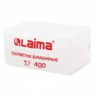 Салфетки бумажные 400 шт., 24х24 см, "Big Pack", белые, 100% целлюлоза, LAIMA, 114724 Салфетки бумажные 400 шт., 24х24 см, "Big Pack", белые, 100% целлюлоза, LAIMA, 114724