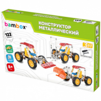 Конструктор металлический "Техника 3 в 1", с подвижными деталями, 122 элемента, BAMBOX (БАМБОКС), 666366 Конструктор металлический "Техника 3 в 1", с подвижными деталями, 122 элемента, BAMBOX (БАМБОКС), 666366