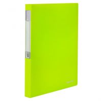 Папка 40 вкладышей BRAUBERG "Neon", 25 мм, неоновая, зеленая, 700 мкм, 227452