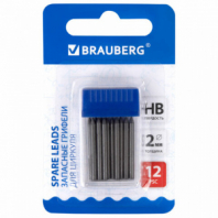 Грифели запасные для циркуля BRAUBERG, 12 шт. по 24 мм, HB, толщина 2 мм, блистер, 210805 Грифели запасные для циркуля BRAUBERG, 12 шт. по 24 мм, HB, толщина 2 мм, блистер, 210805