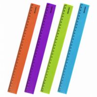 Линейка пластиковая 30 см BRAUBERG "NEON", ассорти, пакет, 210751 Линейка пластиковая 30 см BRAUBERG "NEON", ассорти, пакет, 210751
