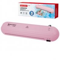 Ламинатор BRAUBERG ULTRA PM235P, РОЗОВЫЙ, формат A4, толщина пленки 60-150 мкм, скорость 30 см/мин, 532186