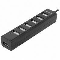 Хаб USB 2.0, 7 портов, черный, DEFENDER QUADRO SWIFT, 83203 Хаб USB 2.0, 7 портов, черный, DEFENDER QUADRO SWIFT, 83203
