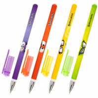 Ручка шариковая с принтом, кросс-серия "МОНСТРИКИ", BRAUBERG, СИНЯЯ, SOFT TOUCH покрытие, узел 0,7 мм, линия письма 0,35 мм, 144482 Ручка шариковая с принтом, кросс-серия "МОНСТРИКИ", BRAUBERG, СИНЯЯ, SOFT TOUCH покрытие, узел 0,7 мм, линия письма 0,35 мм, 144482