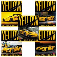 Тетрадь А5 48 л. HATBER скоба, клетка, обложка картон, "YELLOWsupercar" (5 видов в спайке), 48Т5В1 Тетрадь А5 48 л. HATBER скоба, клетка, обложка картон, "YELLOWsupercar" (5 видов в спайке), 48Т5В1