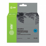 Картридж струйный CACTUS (CS-C4913) для плоттеров HP DesignJet 500/510/800, желтый Картридж струйный CACTUS (CS-C4913) для плоттеров HP DesignJet 500/510/800, желтый