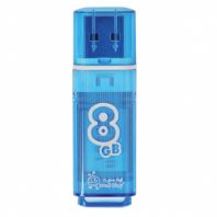 Флеш-диск 8 GB, SMARTBUY Glossy, USB 2.0, синий, SB8GBGS-B Флеш-диск 8 GB, SMARTBUY Glossy, USB 2.0, синий, SB8GBGS-B