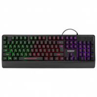 Клавиатура проводная USB, 104 клавиши, LED-подсветка, SONNEN K305, черная, 513948 Клавиатура проводная USB, 104 клавиши, LED-подсветка, SONNEN K305, черная, 513948
