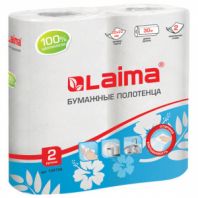 Полотенца бумажные бытовые, спайка 2 шт., 2-х слойные, (2х30 м), LAIMA, 22х23 см, белые, 128726 Полотенца бумажные бытовые, спайка 2 шт., 2-х слойные, (2х30 м), LAIMA, 22х23 см, белые, 128726