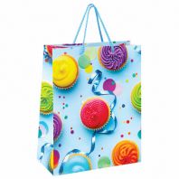 Пакет подарочный (1 штука) 26x13x32 см, ЗОЛОТАЯ СКАЗКА "Кексики", ламинированный, 606593 Пакет подарочный (1 штука) 26x13x32 см, ЗОЛОТАЯ СКАЗКА "Кексики", ламинированный, 606593