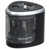 Точилка электрическая BRAUBERG DUAL (для 2 диаметров карандашей!), 4 батарейки АА, черная, 270581 Точилка электрическая BRAUBERG DUAL (для 2 диаметров карандашей!), 4 батарейки АА, черная, 270581
