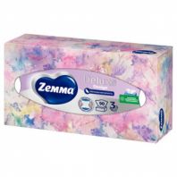 Салфетки косметические 90 штук в картонном боксе, 3-слойные, ZEMMA/ZEWA Deluxe Design, 284201 Салфетки косметические 90 штук в картонном боксе, 3-слойные, ZEMMA/ZEWA Deluxe Design, 284201