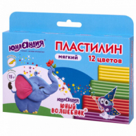 Пластилин мягкий ЮНЛАНДИЯ "ЮНЫЙ ВОЛШЕБНИК", 12 цветов 180 г, СО СТЕКОМ, ВЫСШЕЕ КАЧЕСТВО, европодвес, 106439 Пластилин мягкий ЮНЛАНДИЯ "ЮНЫЙ ВОЛШЕБНИК", 12 цветов 180 г, СО СТЕКОМ, ВЫСШЕЕ КАЧЕСТВО, европодвес, 106439