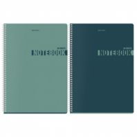 Тетрадь А4, 96 л., BRAUBERG, гребень, клетка, матовая ламинация, "NoteColor" (микс в спайке), 405316 Тетрадь А4, 96 л., BRAUBERG, гребень, клетка, матовая ламинация, "NoteColor" (микс в спайке), 405316