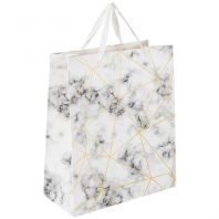 Пакет подарочный (1 штука) 26x13x33 см, ЗОЛОТАЯ СКАЗКА "Golden Marble", тиснение фольгой, 608251 Пакет подарочный (1 штука) 26x13x33 см, ЗОЛОТАЯ СКАЗКА "Golden Marble", тиснение фольгой, 608251