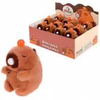 Игрушка пищалка мягкая "Капибара со жвачкой", высота 11 см, WOOZOO (ВУЗУ), 666198 Игрушка пищалка мягкая "Капибара со жвачкой", высота 11 см, WOOZOO (ВУЗУ), 666198