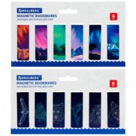 Закладки для книг МАГНИТНЫЕ, "GALAXY", набор 12 шт., 60x20 мм, BRAUBERG, 113171 Закладки для книг МАГНИТНЫЕ, "GALAXY", набор 12 шт., 60x20 мм, BRAUBERG, 113171