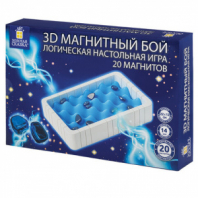 Игра настольная логическая "Магнитный бой" 3D, 20 магнитов, игр поле 22х12 см, ЗОЛОТАЯ СКАЗКА, 665896 Игра настольная логическая "Магнитный бой" 3D, 20 магнитов, игр поле 22х12 см, ЗОЛОТАЯ СКАЗКА, 665896