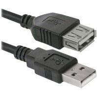 Кабель-удлинитель USB 2.0, 1,8 м, DEFENDER, M-F, для подключения периферии, 87456 Кабель-удлинитель USB 2.0, 1,8 м, DEFENDER, M-F, для подключения периферии, 87456