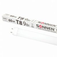 Лампа-трубка светодиодная SONNEN, 9 Вт, 30000 ч, 60 см, нейтральный белый (аналог 18 Вт люминесцентной лампы), LED T8-9W-4000-G13, 453715 Лампа-трубка светодиодная SONNEN, 9 Вт, 30000 ч, 60 см, нейтральный белый (аналог 18 Вт люминесцентной лампы), LED T8-9W-4000-G13, 453715