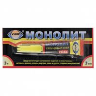 Клей-гель моментальный МОНОЛИТ, 3 г, отрывная мультикарта, 403-202 Клей-гель моментальный МОНОЛИТ, 3 г, отрывная мультикарта, 403-202