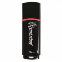 Флеш-диск 32 GB, SMARTBUY Crown, USB 2.0, черный, SB32GBCRW-K Флеш-диск 32 GB, SMARTBUY Crown, USB 2.0, черный, SB32GBCRW-K