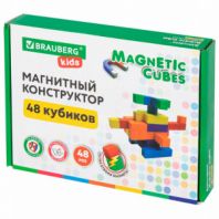 Магнитный конструктор MAGNETIC CUBES "КУБИЧЕСКИЙ", 48 магнитных кубиков, BRAUBERG KIDS, 665723 Магнитный конструктор MAGNETIC CUBES "КУБИЧЕСКИЙ", 48 магнитных кубиков, BRAUBERG KIDS, 665723