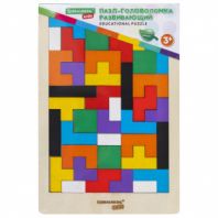 Головоломка развивающая деревянная "Тетрис", цветной, 18х27 см, BRAUBERG KIDS, 665262 Головоломка развивающая деревянная "Тетрис", цветной, 18х27 см, BRAUBERG KIDS, 665262