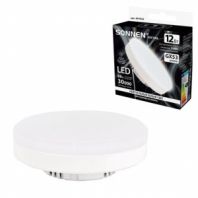 Лампа светодиодная SONNEN EXTRA, 12 (110) Вт, GX53, таблетка, нейтральный белый, 30000 ч, LED 12W-4000-GX53, 457933 Лампа светодиодная SONNEN EXTRA, 12 (110) Вт, GX53, таблетка, нейтральный белый, 30000 ч, LED 12W-4000-GX53, 457933