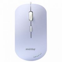 Мышь проводная бесшумная SMARTBUY 288-V, USB, 3 кнопки + 1 колесо, оптическая, сиреневая, 06819, SBM-288-V