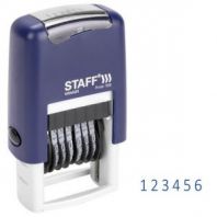 Нумератор 6-разрядный STAFF, оттиск 22х4 мм, "Printer 7836", 237434 Нумератор 6-разрядный STAFF, оттиск 22х4 мм, "Printer 7836", 237434