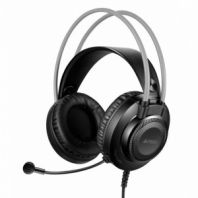 Наушники с микрофоном (гарнитура) A4TECH Fstyler FH200I, проводные, 1.8 м, 3.5 jack, серые, 1431335 Наушники с микрофоном (гарнитура) A4TECH Fstyler FH200I, проводные, 1.8 м, 3.5 jack, серые, 1431335