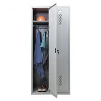Шкаф металлический для одежды ПРАКТИК "ML/LS-21-80", двухсекционный, 1830х800х500 мм, 35 кг, разборный