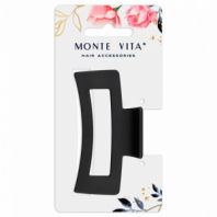 Краб для волос 8,5 см, soft-touch, чёрный, MONTE VITA (МОНТЕ ВИТА), 457002 Краб для волос 8,5 см, soft-touch, чёрный, MONTE VITA (МОНТЕ ВИТА), 457002