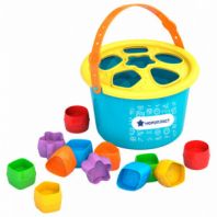Игра-сортер дидактическая "Ведерко-сортер", пластиковая, 12 формочек, НОРДПЛАСТ, 310 Игра-сортер дидактическая "Ведерко-сортер", пластиковая, 12 формочек, НОРДПЛАСТ, 310