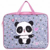 Папка на молнии с ручками BRAUBERG А4, 1 отделение, полиэстер, 80 мм, "Funny panda", 271127 Папка на молнии с ручками BRAUBERG А4, 1 отделение, полиэстер, 80 мм, "Funny panda", 271127