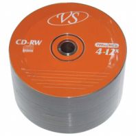 Диск CD-RW VS 700 Mb 4-12x Bulk (термоусадка без шпиля), КОМПЛЕКТ 50 шт., VSCDRWB5001 Диск CD-RW VS 700 Mb 4-12x Bulk (термоусадка без шпиля), КОМПЛЕКТ 50 шт., VSCDRWB5001