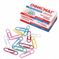 Скрепки ЭКСТРА ОФИСМАГ 28 мм цветные 100 штук, 271316 Скрепки ЭКСТРА ОФИСМАГ 28 мм цветные 100 штук, 271316