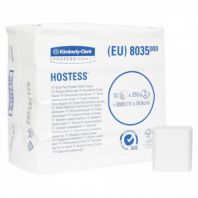 Бумага туалетная листовая KIMBERLY-CLARK Hostess КОМПЛЕКТ 32 шт., 250 листов, 18,6х11 см, 2-слойная, 8035