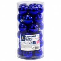 Шары ёлочные 30 шт., 4 см, "Solid Color", пластик, СИНИЕ, глянец, ЗОЛОТАЯ СКАЗКА, 592495 Шары ёлочные 30 шт., 4 см, "Solid Color", пластик, СИНИЕ, глянец, ЗОЛОТАЯ СКАЗКА, 592495