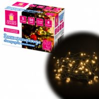 Электрогирлянда-нить комнатная "Стандарт" 5 м, 50 LED, теплый белый свет, 220 V, контроллер, ЗОЛОТАЯ СКАЗКА, 591343 Электрогирлянда-нить комнатная "Стандарт" 5 м, 50 LED, теплый белый свет, 220 V, контроллер, ЗОЛОТАЯ СКАЗКА, 591343