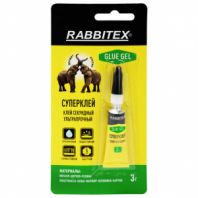 Клей-гель секундный суперклей УЛЬТРАПРОЧНЫЙ, блистер, 3 грамма, RABBITEX (РАББИТЕКС) "ДВА СЛОНА", 609812 Клей-гель секундный суперклей УЛЬТРАПРОЧНЫЙ, блистер, 3 грамма, RABBITEX (РАББИТЕКС) "ДВА СЛОНА", 609812