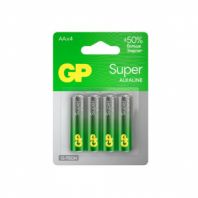 Батарейки КОМПЛЕКТ 4 шт., GP Super G-Tech, AA (LR6, 15А), алкалиновые, пальчиковые, блистер, 15A-2CR4 Батарейки КОМПЛЕКТ 4 шт., GP Super G-Tech, AA (LR6, 15А), алкалиновые, пальчиковые, блистер, 15A-2CR4