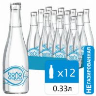 Вода негазированная питьевая BONA AQUA 0,33 л, стеклянная бутылка, 2418801 Вода негазированная питьевая BONA AQUA 0,33 л, стеклянная бутылка, 2418801