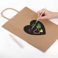 Пакет подарочный КОМПЛЕКТ 7 шт., 26x13x32 см, скретч-слой + стилус, "Heart on Kraft", ЗОЛОТАЯ СКАЗКА, 591971 Пакет подарочный КОМПЛЕКТ 7 шт., 26x13x32 см, скретч-слой + стилус, "Heart on Kraft", ЗОЛОТАЯ СКАЗКА, 591971