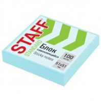 Блок самоклеящийся (стикеры) STAFF STANDARD, ПАСТЕЛЬНЫЙ 51х51 мм, голубой, 100 листов, 116578 Блок самоклеящийся (стикеры) STAFF STANDARD, ПАСТЕЛЬНЫЙ 51х51 мм, голубой, 100 листов, 116578