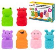 Тактильные игрушки, "Животные", сенсорные развивающие, ЭКО, 6 штук, BAMBOX BABY (БАМБОКС БЭБИ), 665903 Тактильные игрушки, "Животные", сенсорные развивающие, ЭКО, 6 штук, BAMBOX BABY (БАМБОКС БЭБИ), 665903